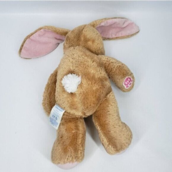 Build a Bear Workshop Pawlette Rabbit Bunny Plush Light Brown Pink Easter - Picture 4 of 10